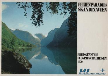 Ferienparadies Skandinavien : Preisgünstige Flugpauschalreisen 1970 (Werbeschrift)