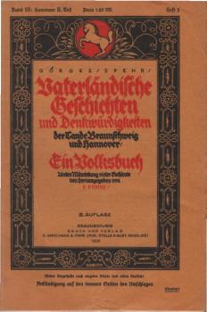 Vaterländische Geschichten und Denkwürdigkeiten der Lande Braunschweig und Hannover; Band III: Hannover II. Teil, Heft 3.