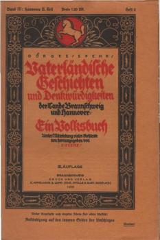 Vaterländische Geschichten und Denkwürdigkeiten der Lande Braunschweig und Hannover; Band III: Hannover II. Teil, Heft 2.