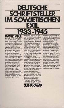 Deutsche Schriftsteller im sowjetischen Exil : 1933 - 1945.