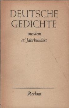 Deutsche Gedichte aus dem 17. Jahrhundert.