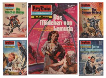 Perry Rhodan Nr. 681-685 ; 5 Heftromane ; Konvolut.