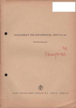 Das Verfahren der ordentlichen Gerichte in öffentlich - rechtlichen Streitsachen [Sonderdr.]