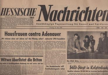 Hessische Nachrichten : unabhängige Tageszeitung für Kassel und Nordhessen. Ausgabe: Freitag, den 18. Mai 1956.