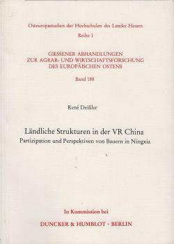 Ländliche Strukturen in der VR China : Partizipation und Perspektiven von Bauern in Ningxia.