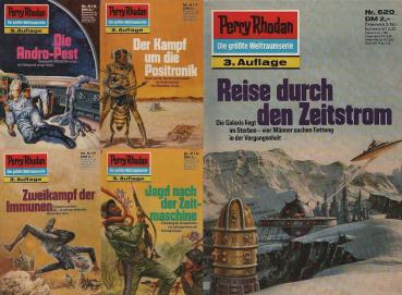 Perry Rhodan Nr. 616-620 ; 5 Heftromane ; Konvolut.