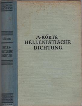 Die hellenistische Dichtung.