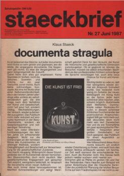 staeckbrief Nr. 27. Juni 1987.