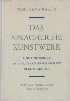 Das sprachliche Kunstwerk : eine Einführung in die Literaturwissenschaft.