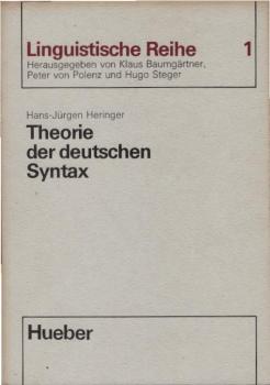 Theorie der deutschen Syntax.