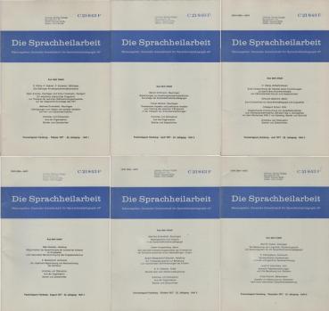 Die Sprachheilarbeit. 22. Jg., 1977, Heft 1 - 6. (Komplett).