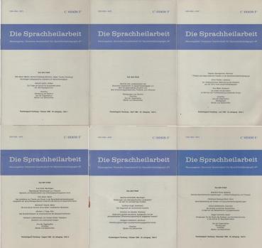Die Sprachheilarbeit. 25. Jg., 1980, Heft 1 - 6. (Komplett).