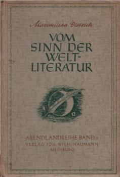 Vom Sinn der Weltliteratur.