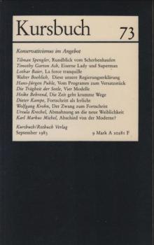 Kursbuch 73: Konservativismus im Angebot; September 1983