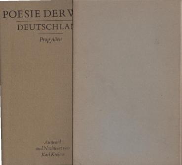 Poesie der Welt; Teil: Deutschland.