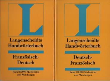 Langenscheidts Handwörterbuch Französisch. 2 Bände.