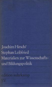 Materialien zur Wissenschafts- und Bildungspolitik.