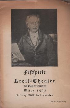 Festspiele im Kroll-Theater : "Prometheus" von J. W. von Goethe.