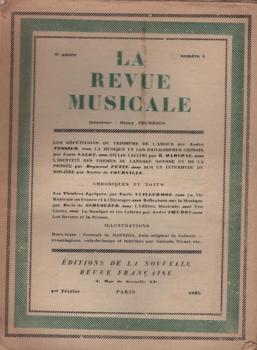 La Revue Musicale. 6 e année., 1925, Numéro 4.