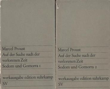 Proust, Marcel: Auf der Suche nach der verlorenen Zeit; Teil: Bde. 7. + 8., Sodom und Gomorra 1 + 2