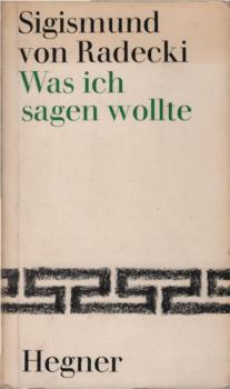 Was ich sagen wollte.