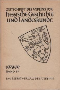 Zeitschrift des Vereins für hessische Geschichte und Landeskunde; Band 87.
