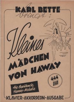 Kleines Mädchen von Haway die berühmte Haway-Melodie.