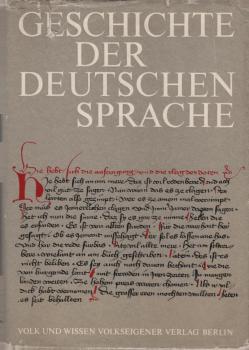 Geschichte der deutschen Sprache : mit Texten u. Übersetzungshilfen.