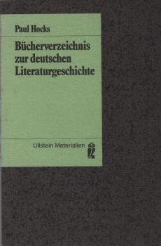 Bücherverzeichnis zur deutschen Literaturgeschichte : mit Hinw. zur Personalbibliogr.