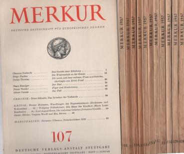 Zeitschrift: Merkur : Deutsche Zeitschrift für europäisches Denken, 11. Jahrgang 1957, Hefte 1-12