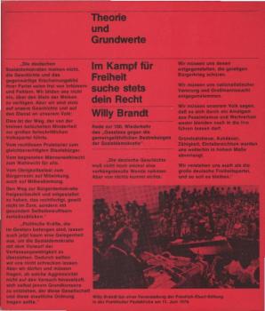 Im Kampf für Freiheit suche stets dein Recht : Rede zur 100. Wiederkehr d. "Gesetzes gegen die gemeingefährlichen Bestrebungen der Sozialdemokratie" ; 11. Juni 1978 Frankfurt, Paulskirche.