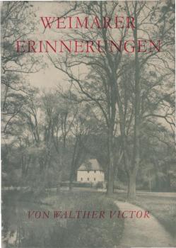 Weimarer Erinnerungen: Sonette.