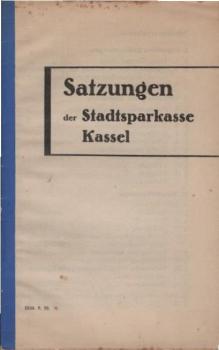 Satzungen der Stadtsparkasse Kassel