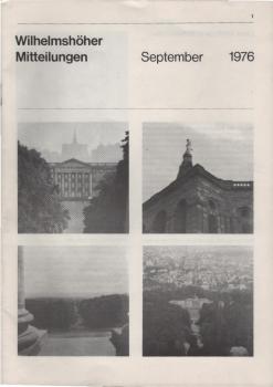 Wilhelmshöher Mitteilungen. September 1976.