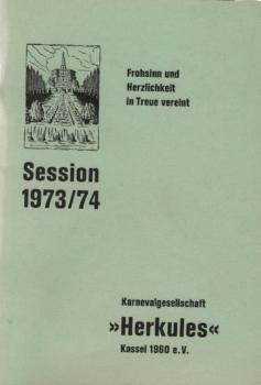 Karnevals - Gesellschaft Herkules Kassel 1960 e.V. Session 1973 / 74.
