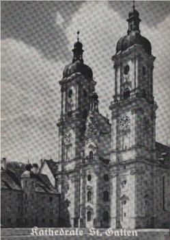 Stiftskirche und Stiftsbibliothek St. Gallen.
