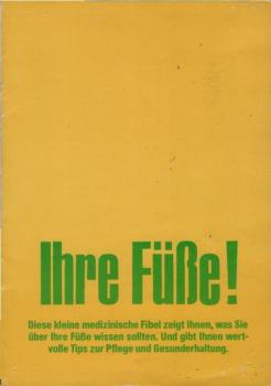 Ihre Füße! (Werbeschrift).