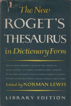 The New Roget's Thesaurus in Dictionary Form.