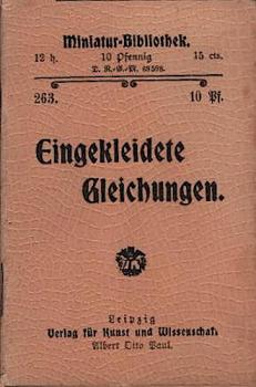 Eingekleidete Gleichungen.