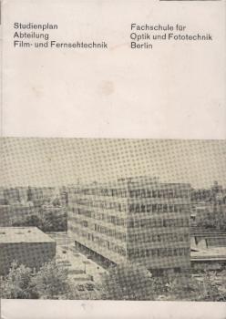 Studienplan Abteilung Film - und Fernsehtechnik.