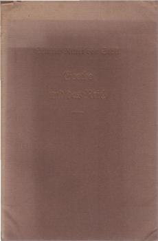 Goethe und das Reich : [Vortr.].