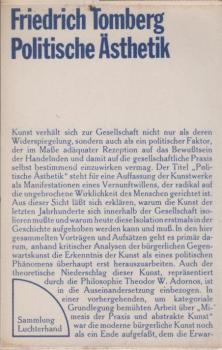 Politische Ästhetik : Vorträge u. Aufsätze.