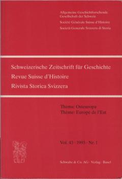 Schweizer Zeitschrift für Geschichte; Vol. 43, 1993, Nr. 1.