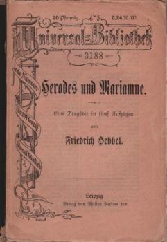 Herodes und Mariamne : Eine Tragödie in 5 Akten.