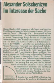 Im Interesse der Sache : Erzählungen.
