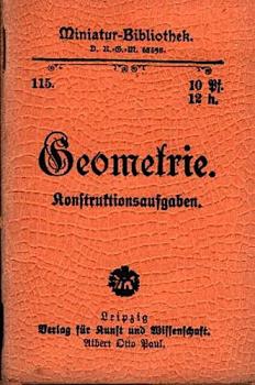 Geometrie. Planimetrie. Konstruktionsaufgaben
