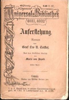 Auferstehung : Roman ; Bd. 1.
