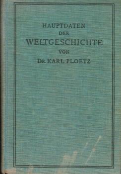 Hauptdaten der Weltgeschichte.