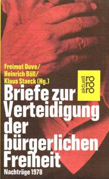 Briefe zur Verteidigung der bürgerlichen Freiheit : Nachtr. 1978.