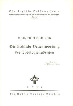 Die kirchliche Verantwortung des Theologiestudenten.